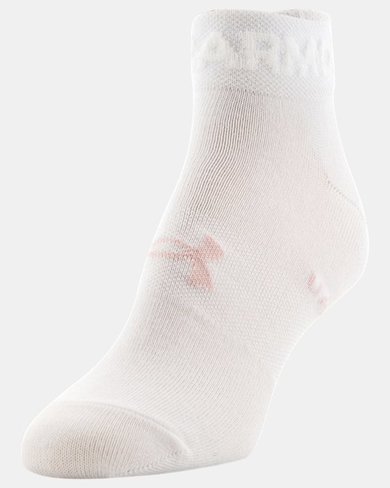 Women's UA Essential Low Cut Socks - 6-Pack, White, pdpMainDesktop image number 2